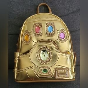 Loungefly Marvel Infinity Gauntlet Gold Backpack